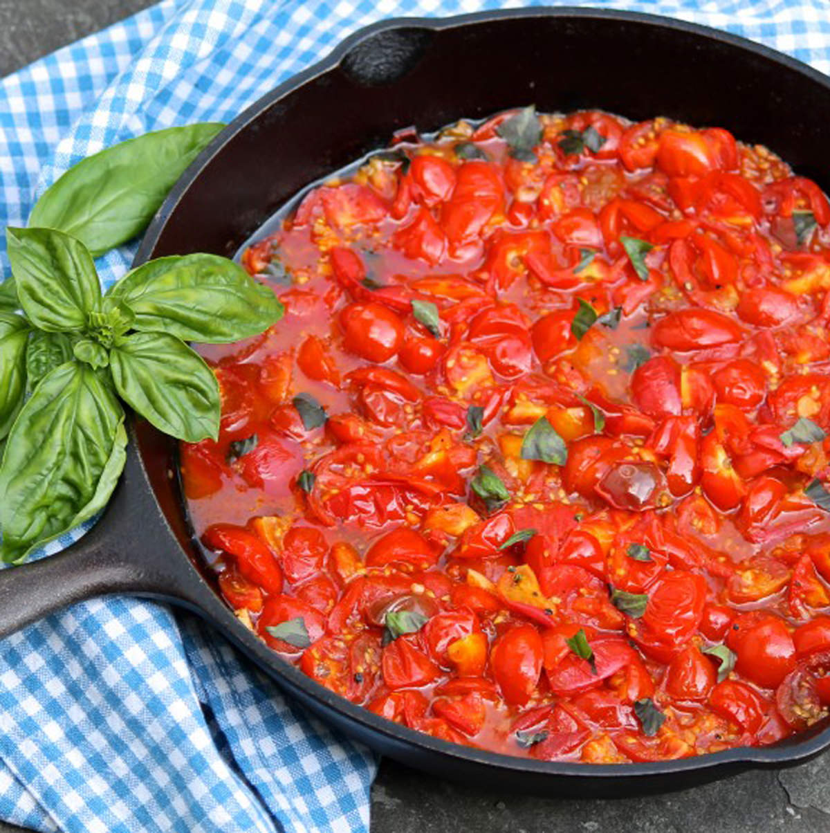 Speedy Cherry Tomato Pasta Sauce