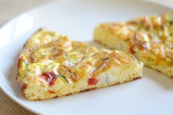 Caramelized Onion, Red Pepper and Zucchini Frittata |Recipe of the Week