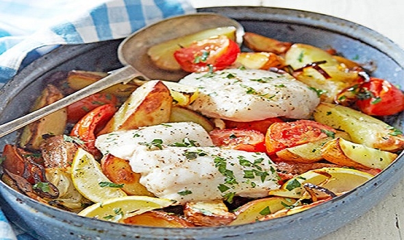 Greek Style Roast Fish